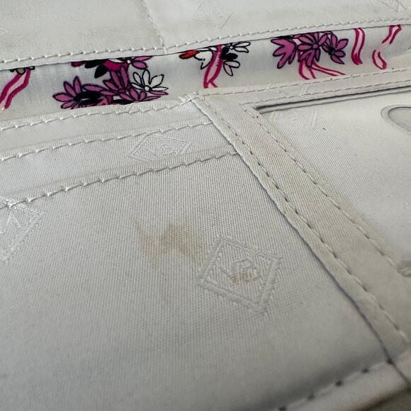 Vera Bradley Hope Blooms RFID Trifold Clutch Wallet Floral Lightweight Carryall - Picture 9 of 10